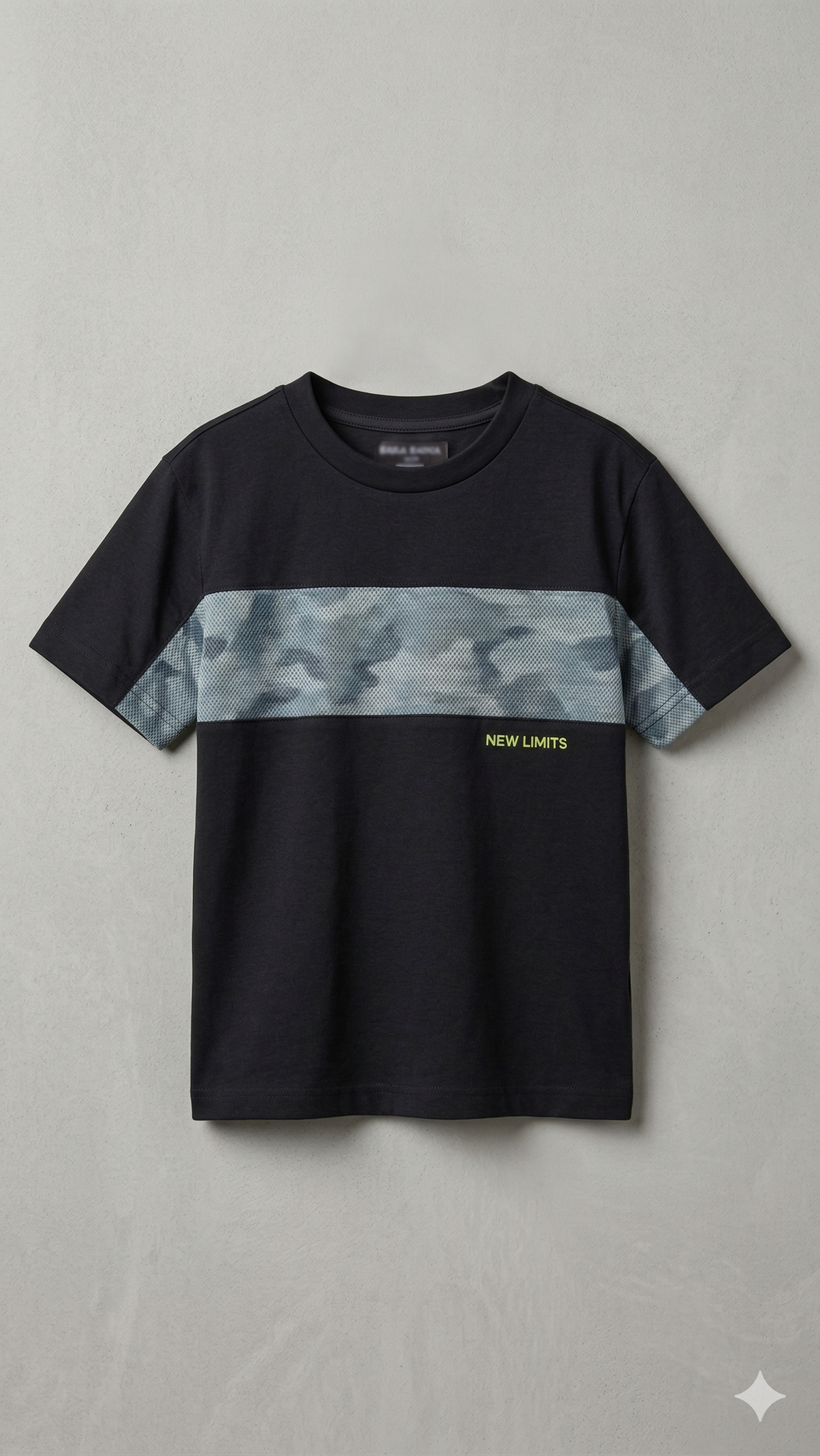 black with mid green n sky blue     BG-000460