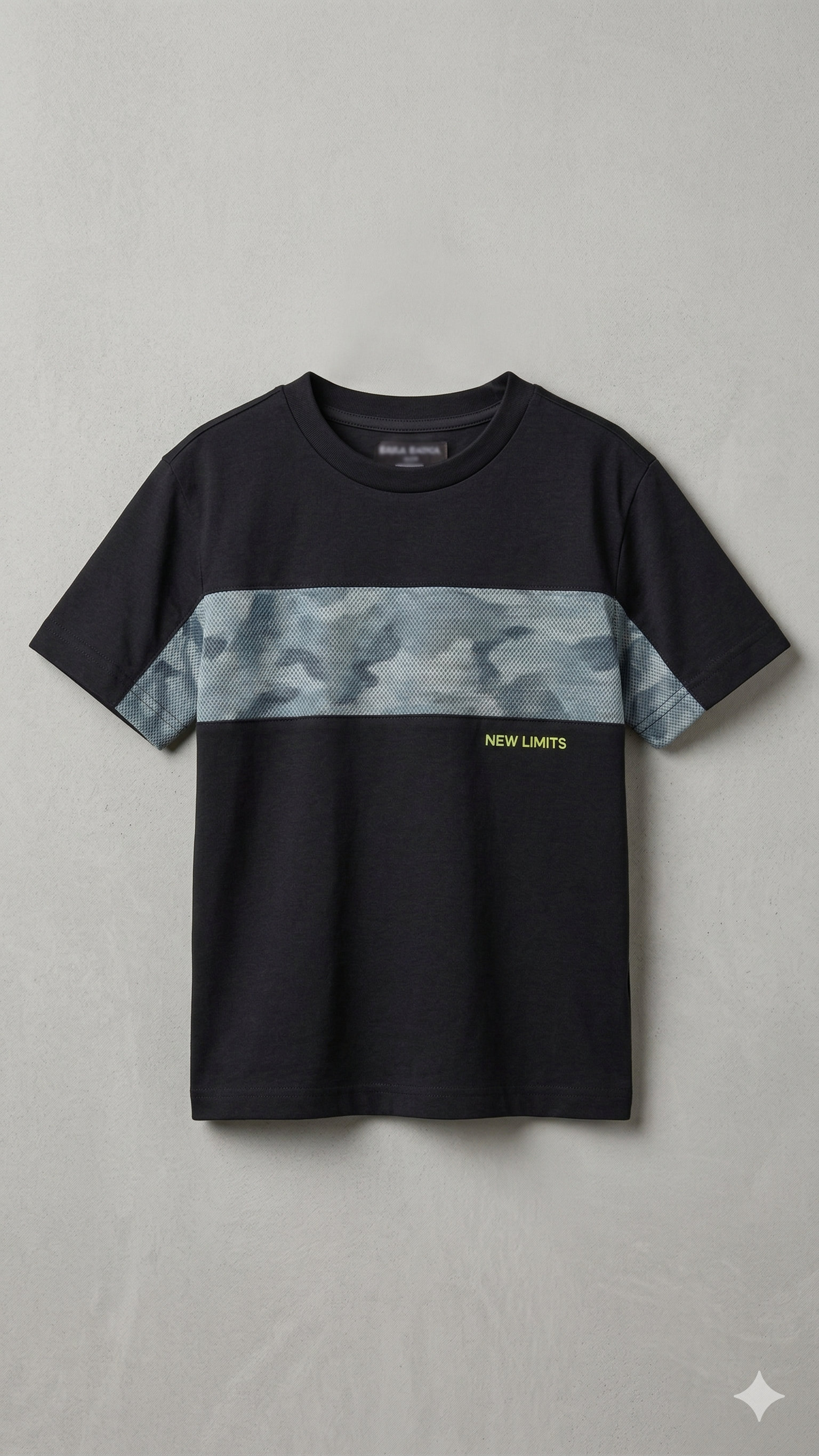 black with mid green n sky blue     BG-000460