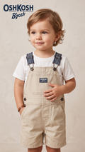 Classic Light Tan Canvas Shortalls (BG-000592)
