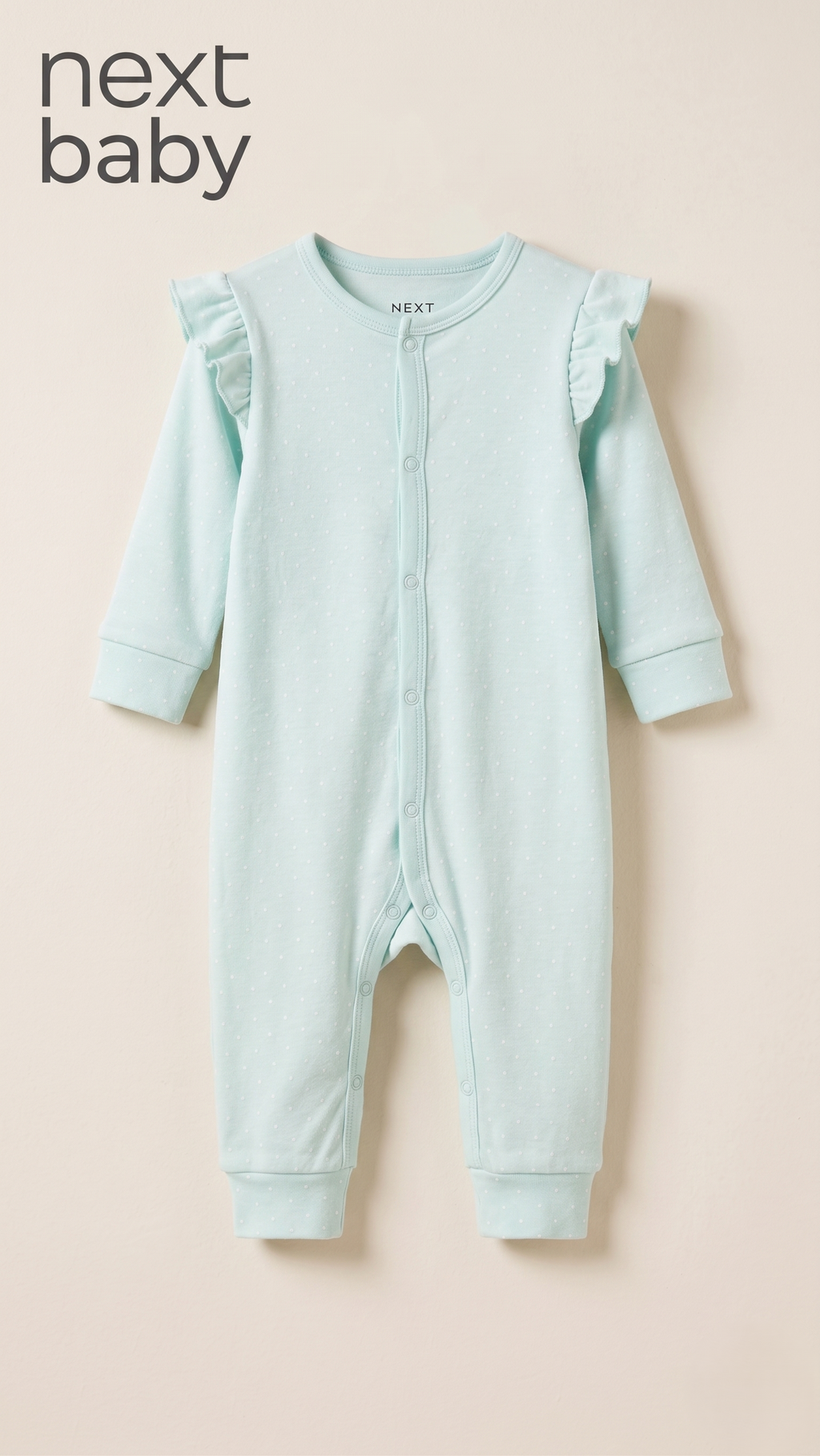 Mint Green Frill Shoulder Sleepsuit (BG-000641)
