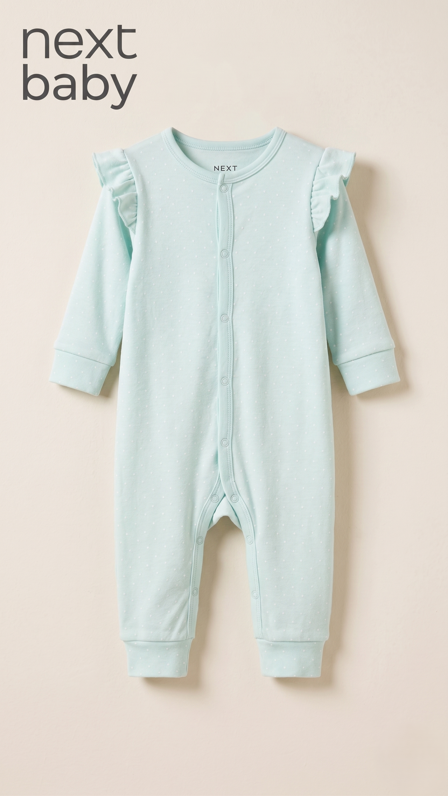 Mint Green Frill Shoulder Sleepsuit (BG-000641)