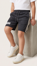 Boys Black Sportswear Dry-Fit Type Shorts (BG-000550)