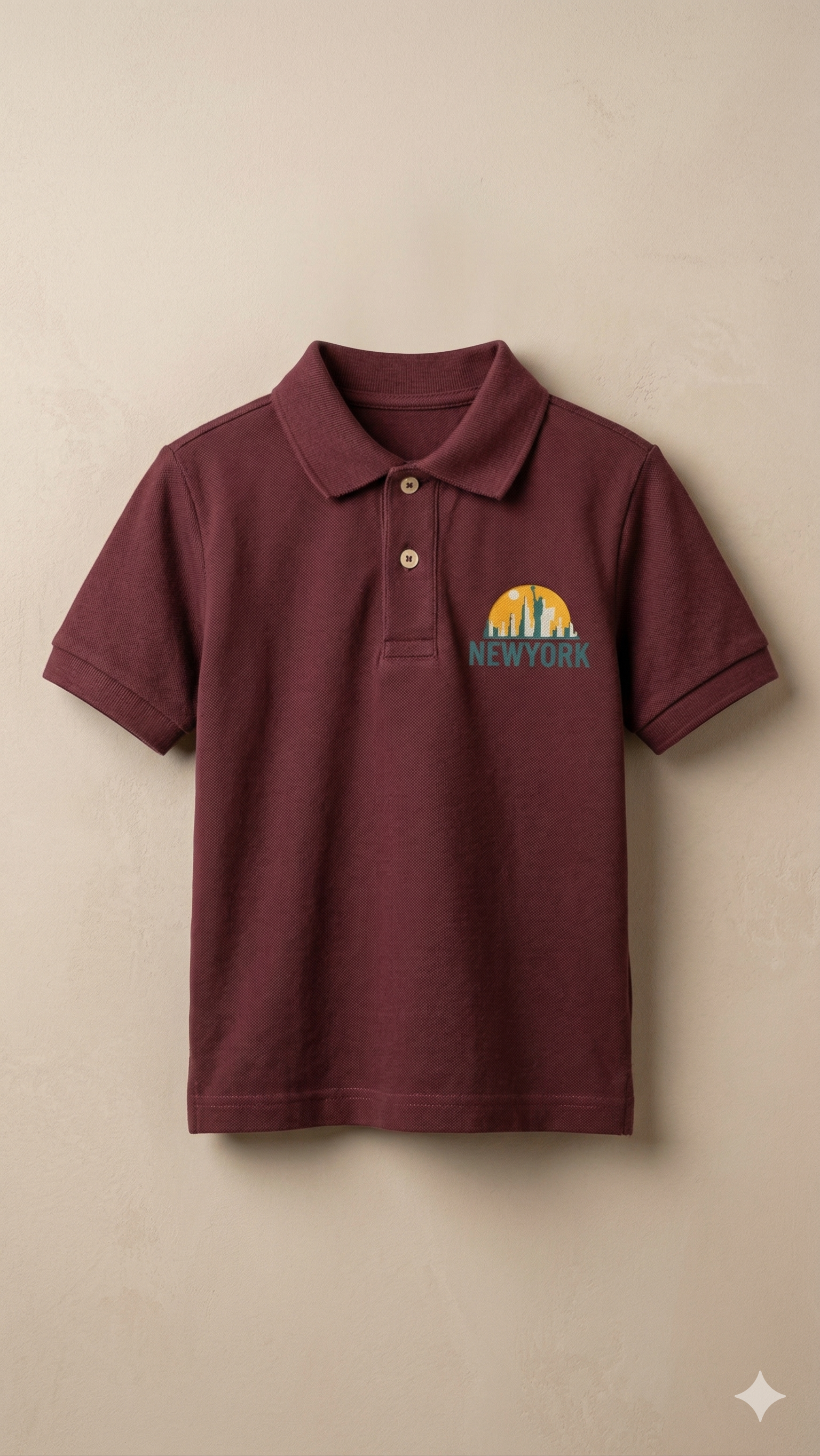 Mahroon Boys Polo Shirt (BG-000430)