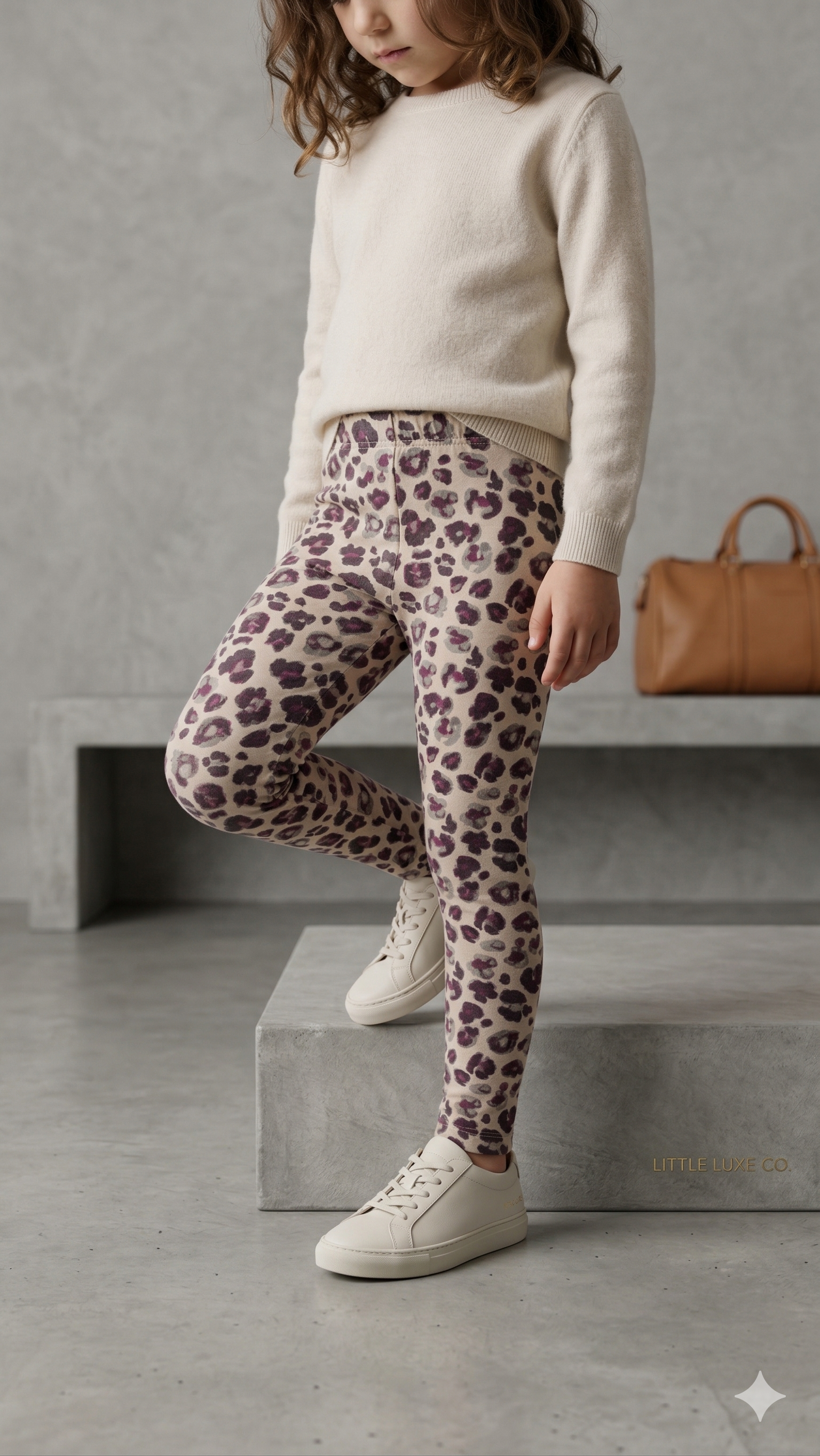 Leopard Print Cotton Leggings (BG-000533)
