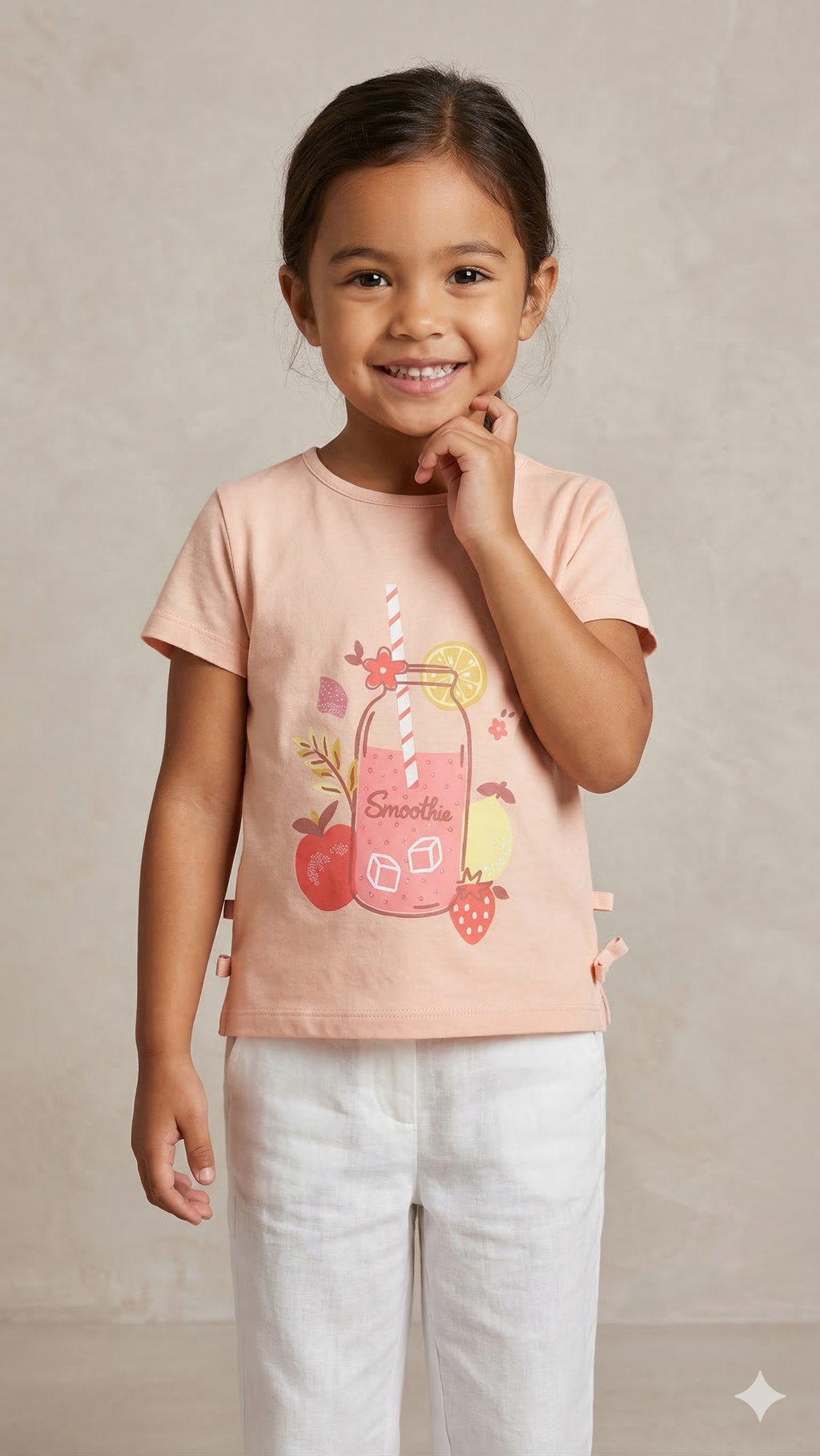 peach with smoothie drink     BG-000452