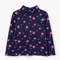 Nany Blue Long Sleeve Top with Pink Stars (BG-000175)