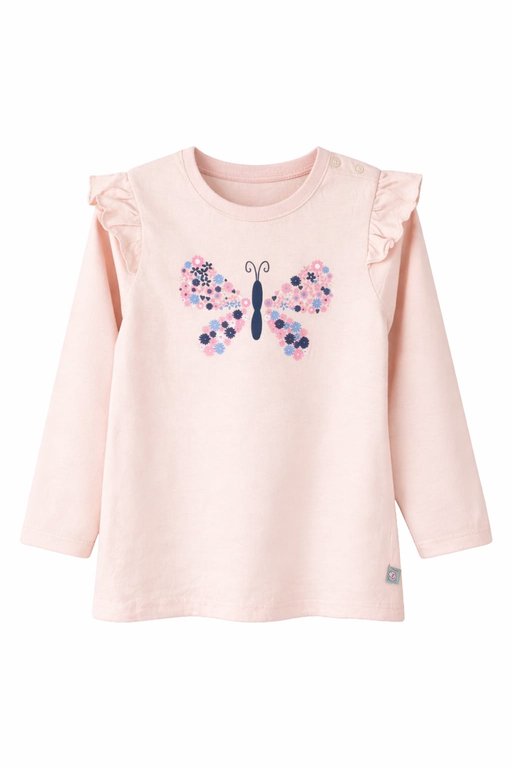 Long Sleeve Shirt with Butterfly Graphic