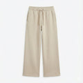 Girls Minimalist Wide-Leg Sweat Trouser - Sand Beige (BG-000189)