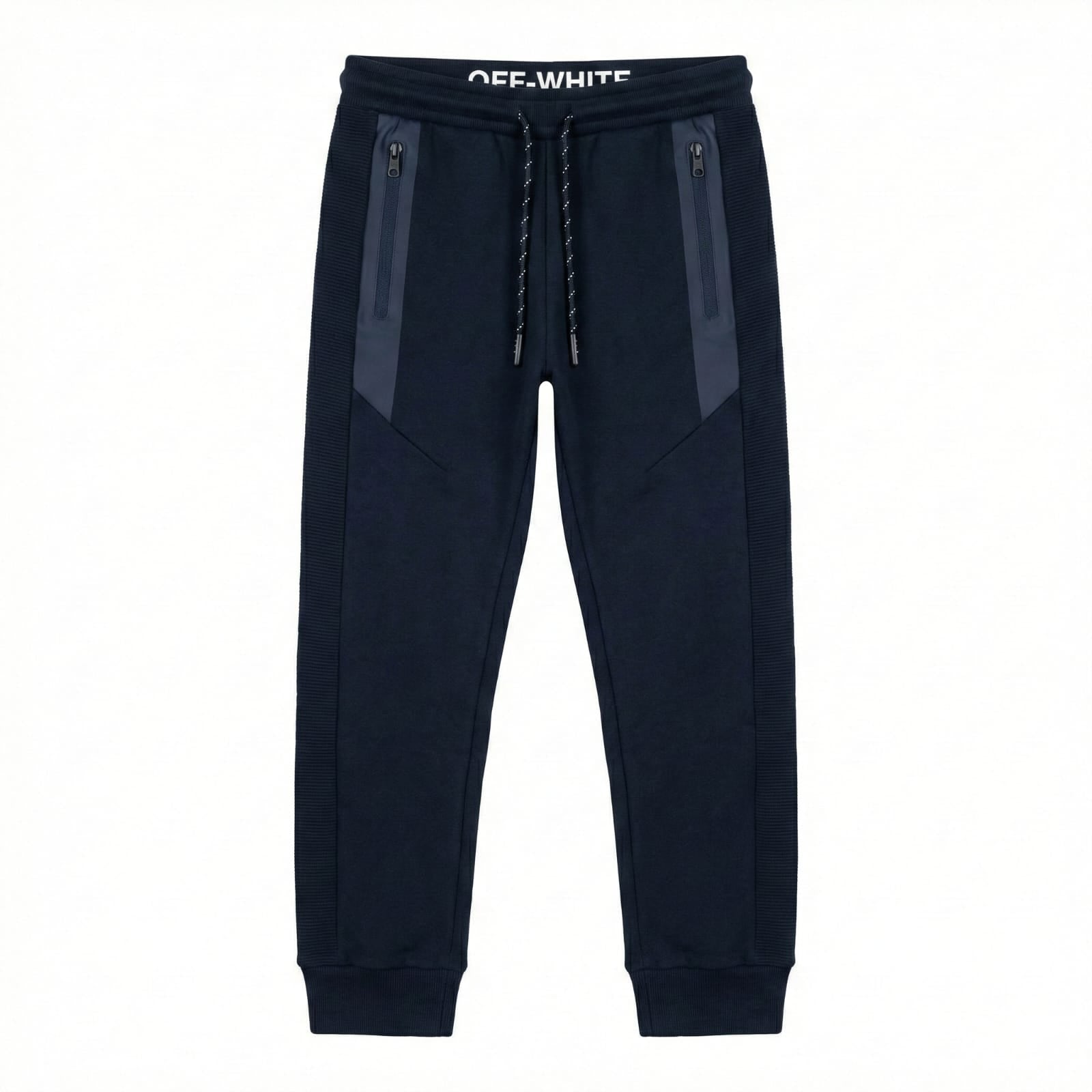 Navy Blue Trouser with Zippered Pockets