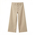 Cropped Wide Leg Jeans in Beige Light Color (BG-000192)