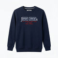 Kids Black Sweatshirt - "Journeys Great Britain" Graphic Print (BG-000183)