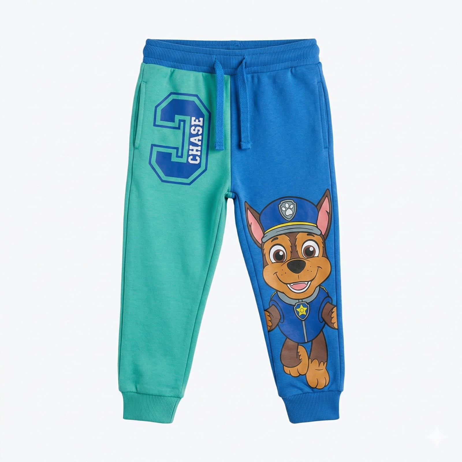 Paw Patrol Character Print Trouser in Balsam Green & Blue