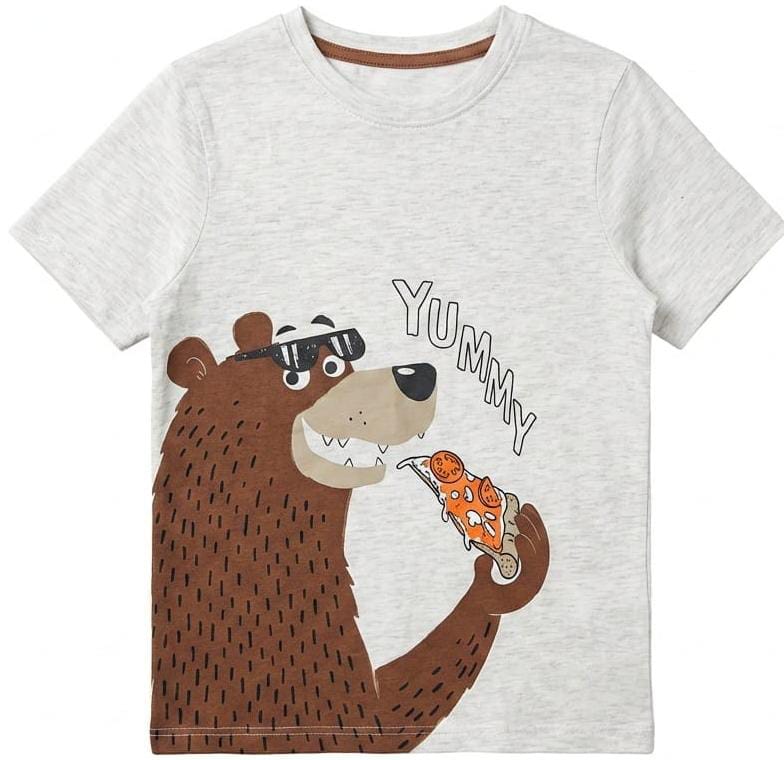 Boys Graphic T-shirt with Brown Bear (BG-000316)