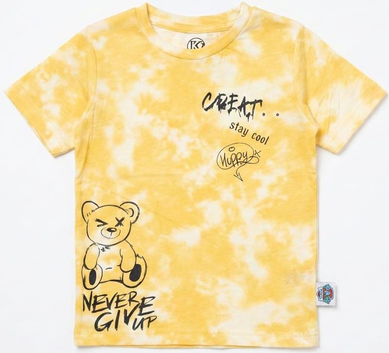 Boys Tie-Die T-shirt with Teddy Bear (BG-000323)