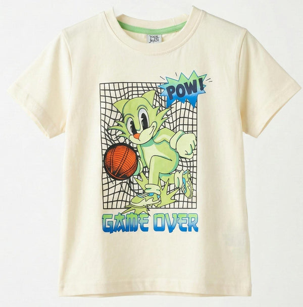 Boys T-shirt with Hedgehog Design with Game Over Text (BG-000344)