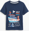 Boys T-shirt with Boat, Octopus & Shark Fin (BG-000340)
