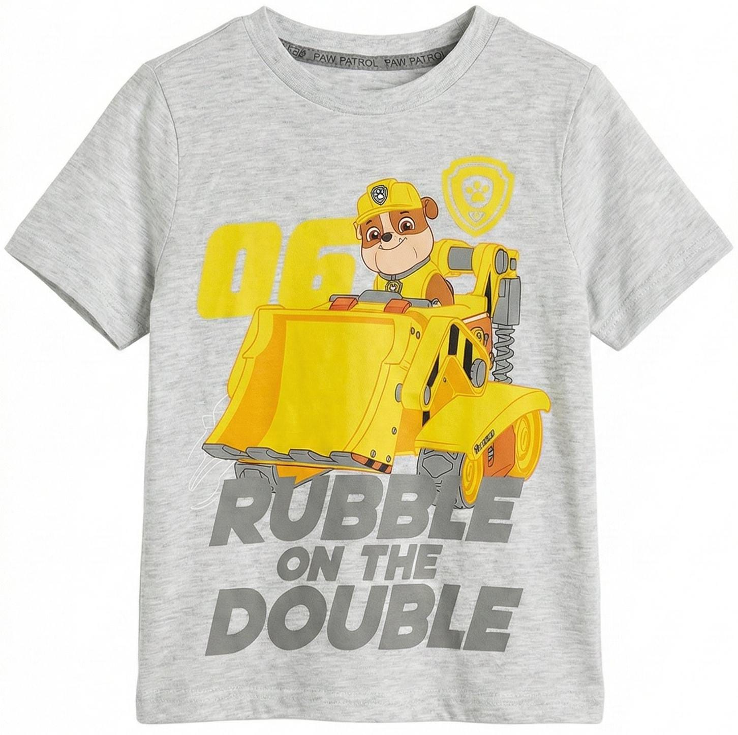Boys T-shirt with childerns Paw Petrol Character Rubble (BG-000338)