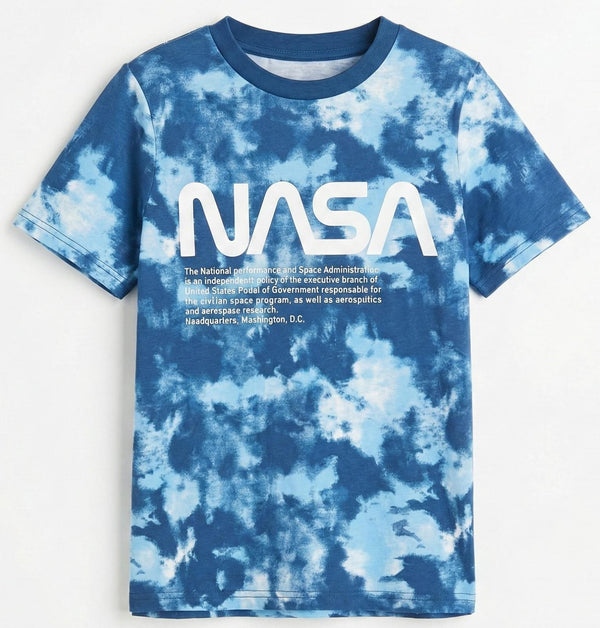 Boys Tie-Dye T-shirt with Nasa Logo (BG-000343)