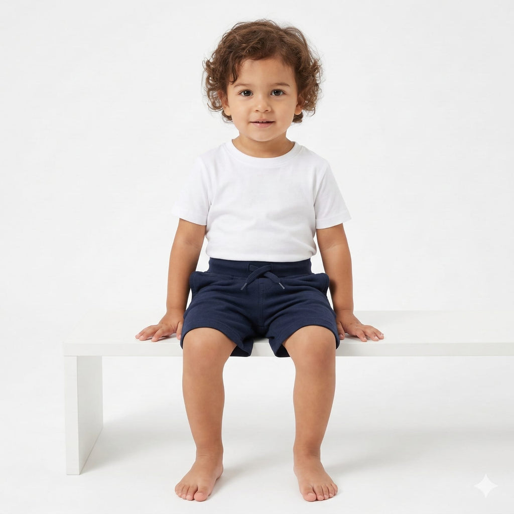 Dark Navy Blue Childerns Shorts (BG-000423)