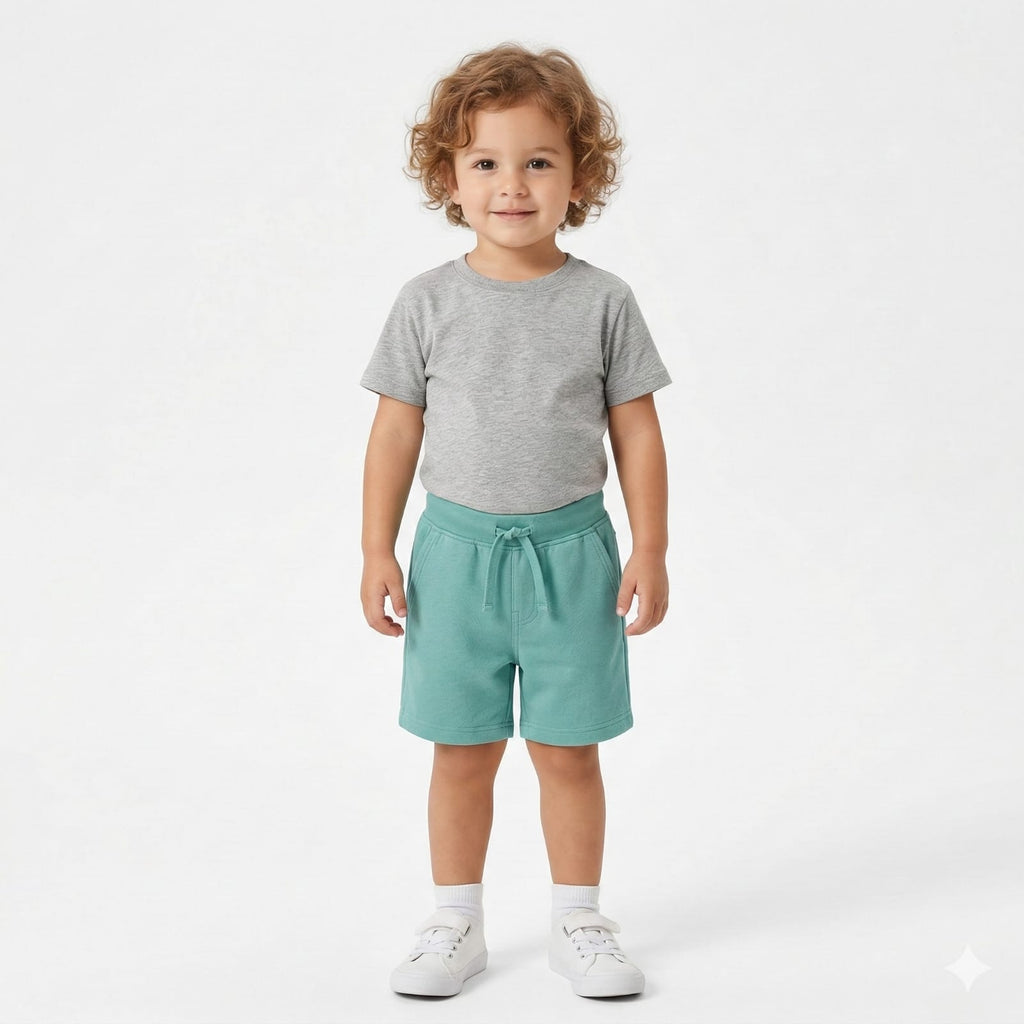 Light Green Childerns Shorts (BG-000424)