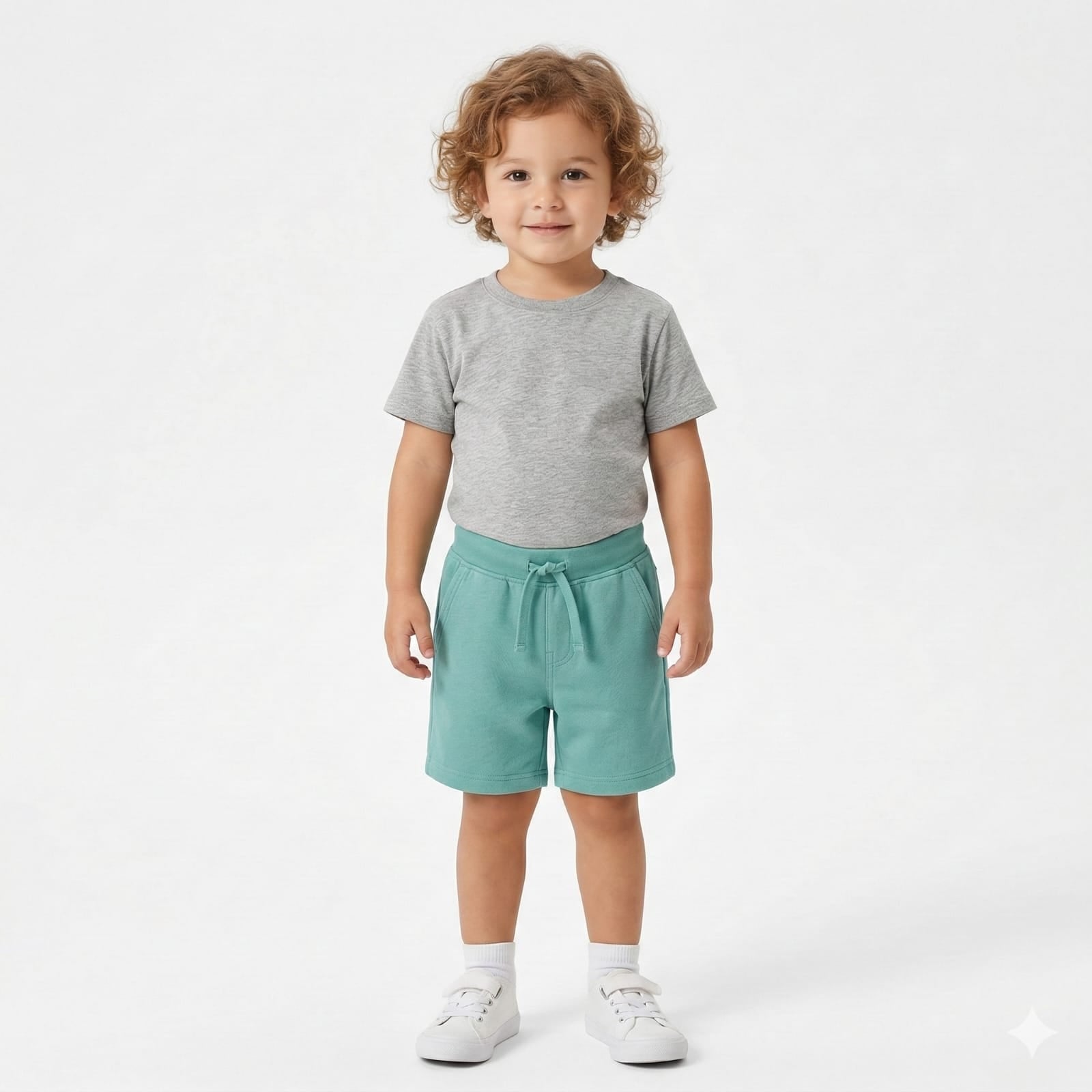 Light Green Childerns Shorts (BG-000424)