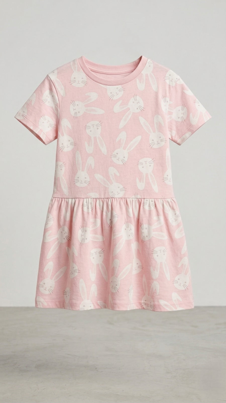Pink with White Bunnies (BG-000465)