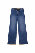 Girls Wide Leg jeans in Dark Blue Colour (BG-000197)