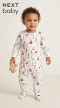 Baby London Landmarks Print Cotton Sleepsuit Next Baby (BG-000637)