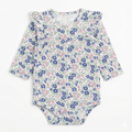 Baby Long Sleeve Bodysuit in Pink & Blue Floral Pattern (BG-000134)