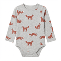 Baby Long Sleeve Bodysuit with Loyyle Fox Print (BG-000131)