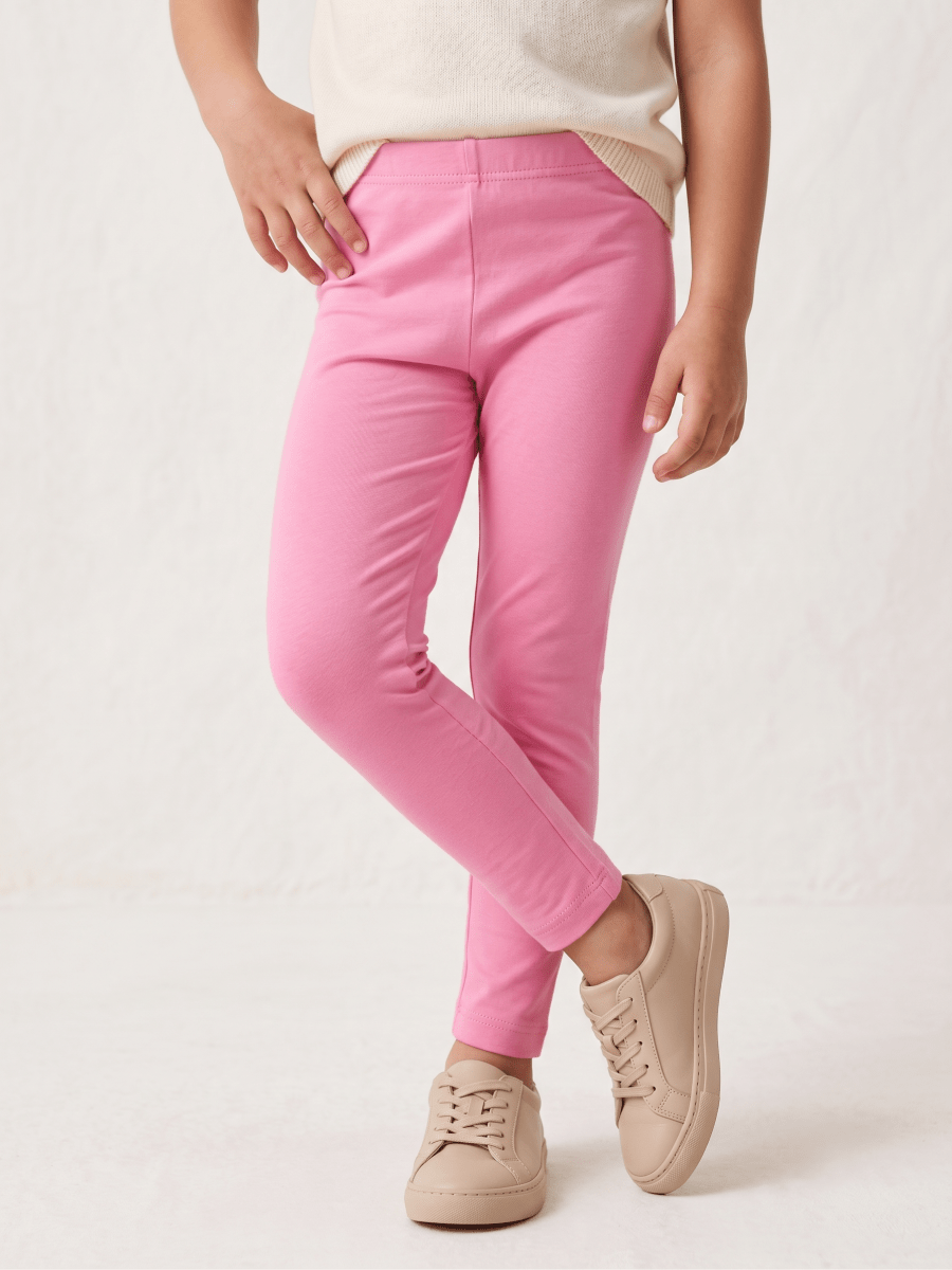 Baby Pink Leggings-Summer (BG-000607) - girl tights