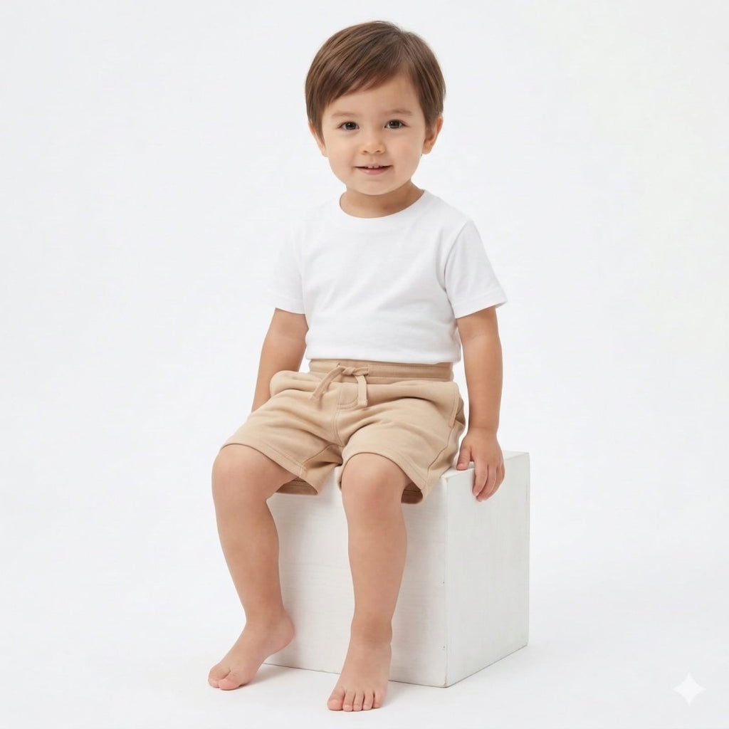 Beige Childerns shorts (BG-000420) - nikkers