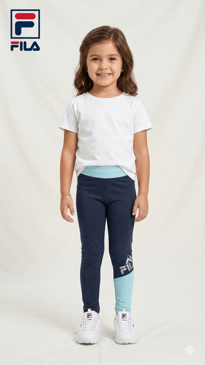 Black & Blue Fila Legging (BG-000513) - girl tights