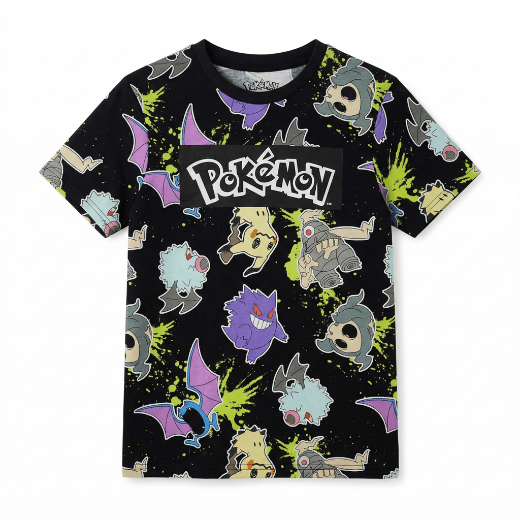 Black Pokemon Character T-shirt (BG-000406) - boy tshirt