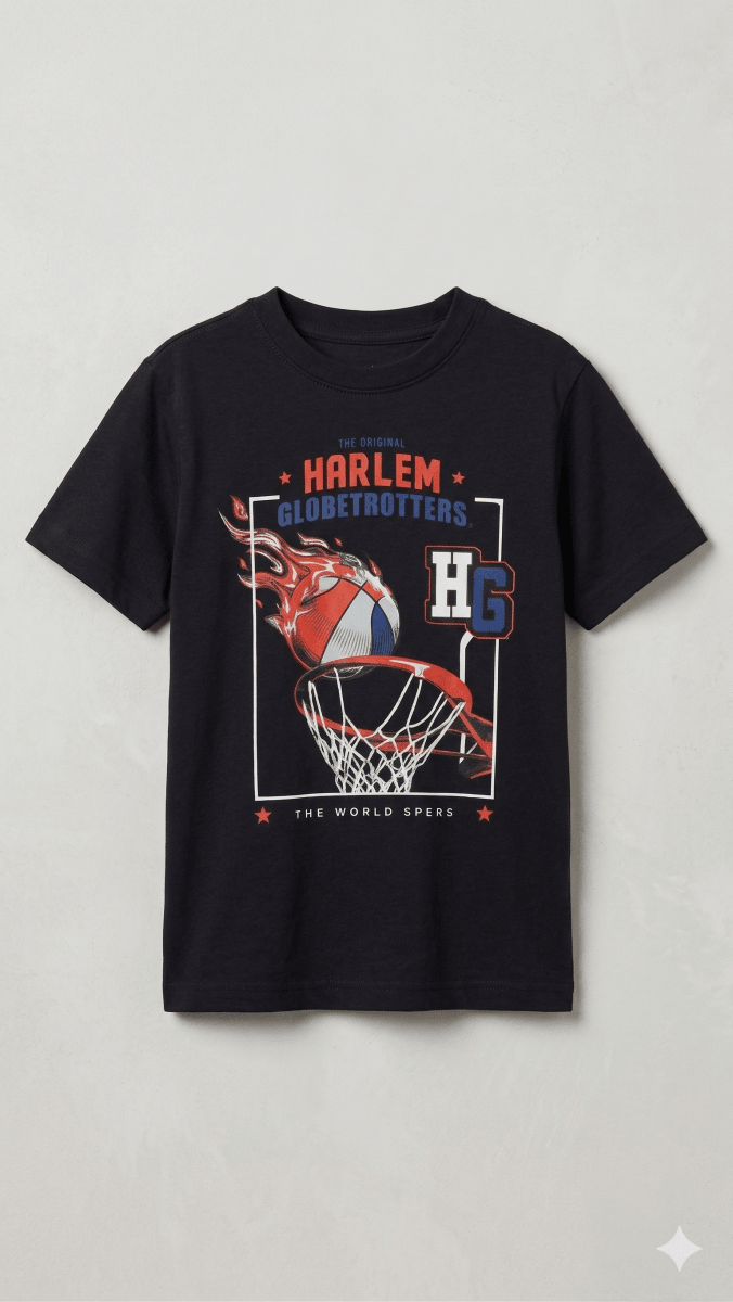 black with basket ball BG-000455 - boy tshirt