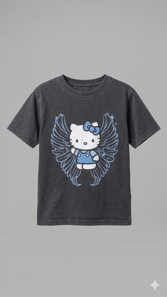 black with cat type BG-000457 - blouse
