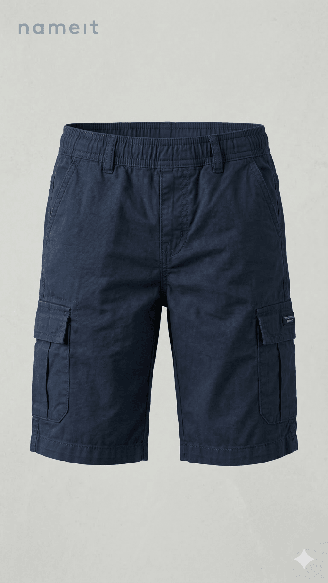 Blue Cargo Shorts "Nameit" Brand BG-000498 - nikkers