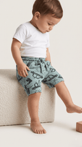 Boys Cars Printed Shorts Soft Casual Summer Kids Wear (BG-000542) - nikkers