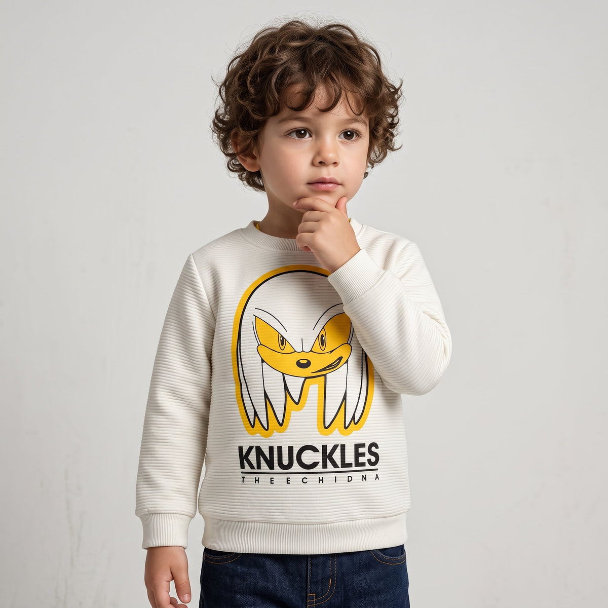 Boys Character Sweatshirt - Knuckles the Echidna Graphic Graphic (BG-000052)