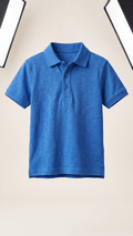 Boys' Classic Solid Short Sleeve Polo Shirt - Royal Blue (BG-000844)