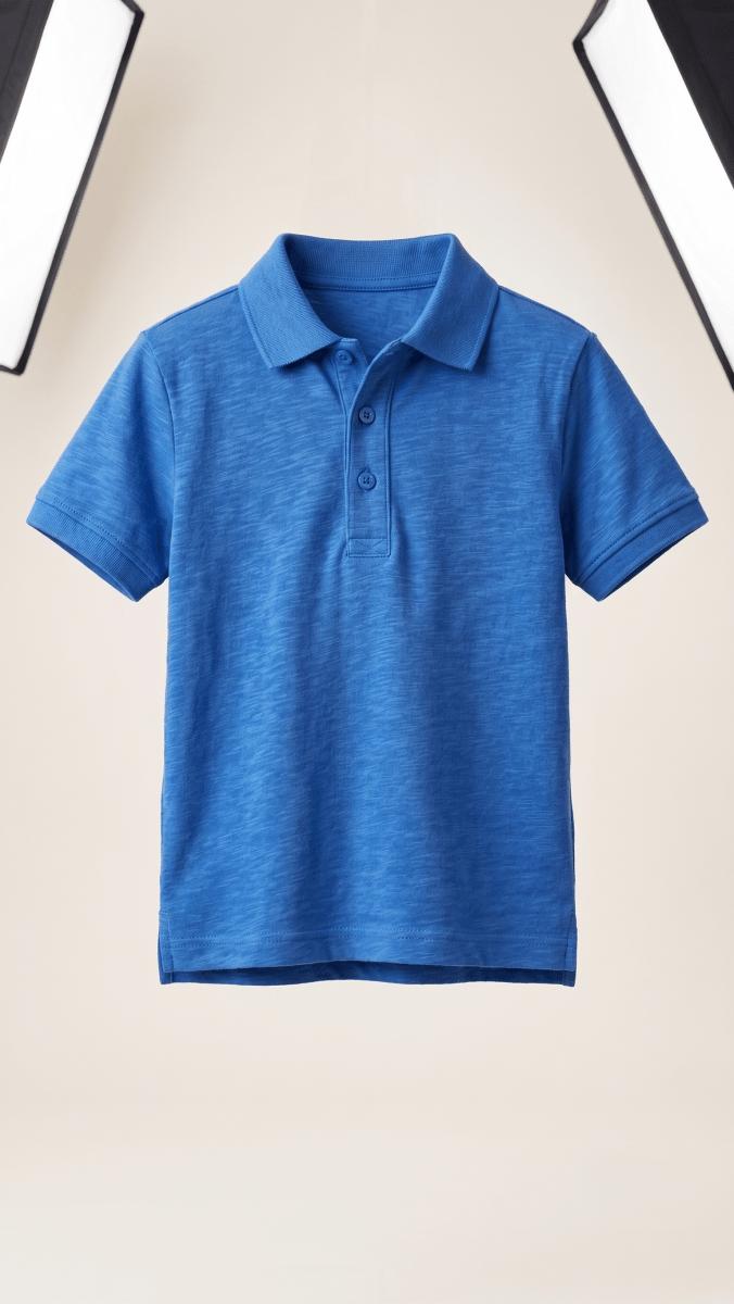 Boys' Classic Solid Short Sleeve Polo Shirt - Royal Blue (BG-000844)