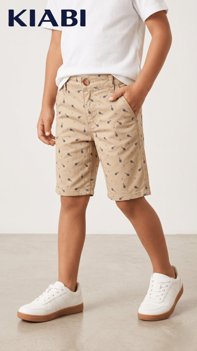 Boys Cotton Skin Nikker with Rackets Print (BG-000552) - nikkers