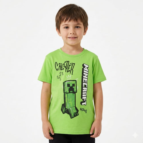 Boys Minecraft Creeper T-shirt (BG-000347) - boy tshirt
