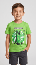 Boys' "Minecraft" Pixel Gamer Graphic T-Shirt - Green (BG-000773) - boy tshirt