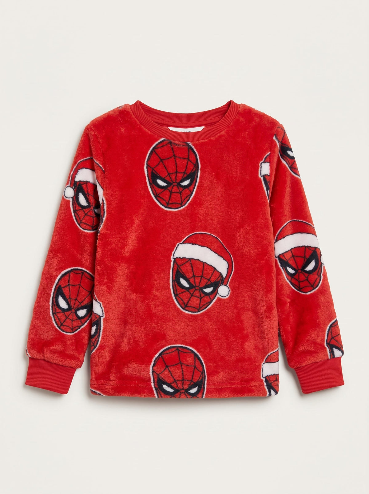 Boys Red Spider-Man Fleece Sweatshirt M&S (BG-000992)