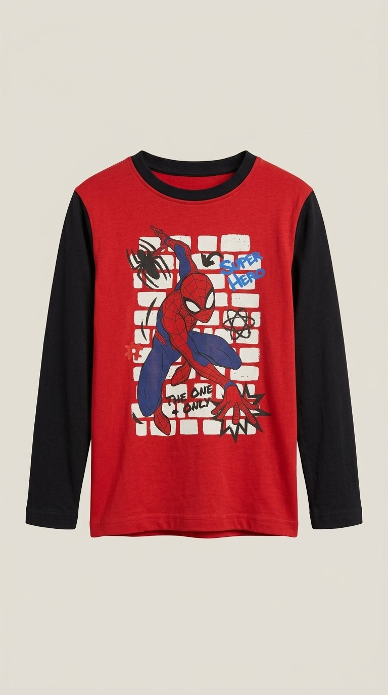 Boys spiderman printed shirt (BG-000106)