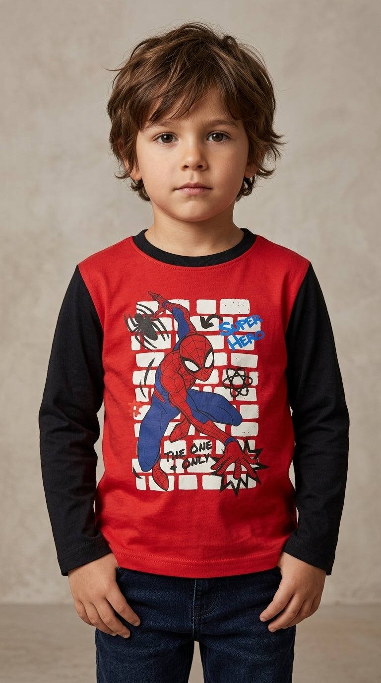 Boys spiderman printed shirt (BG-000106)