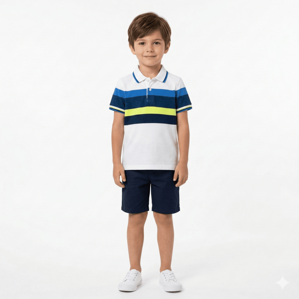 Boys Striped Polo Shirt (BG-000408)