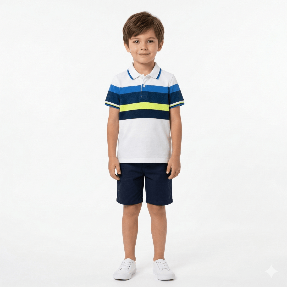Boys Striped Polo Shirt (BG-000408)