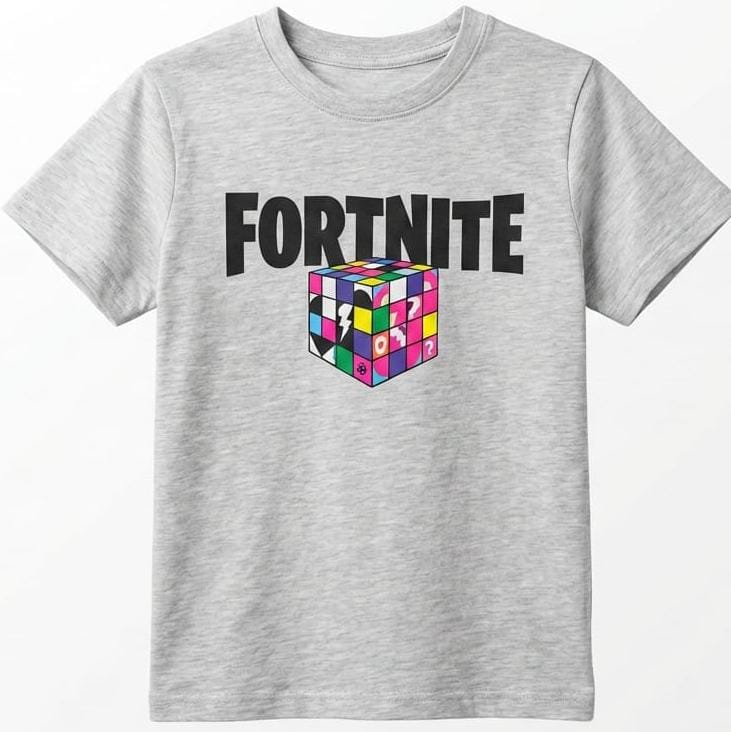Boys T-shirt with Fornite & Cube Logo (BG-000318)